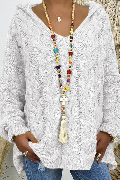 Charo - Hooded Knit Sweater