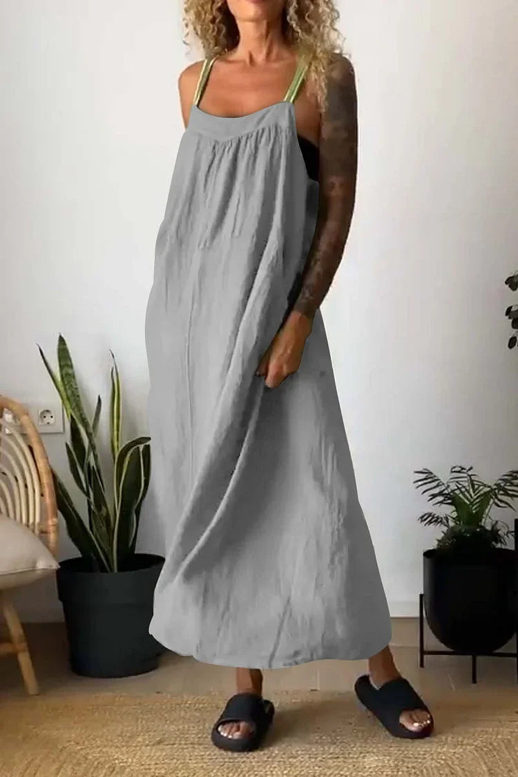 Virginia - Casual loose dress with straps