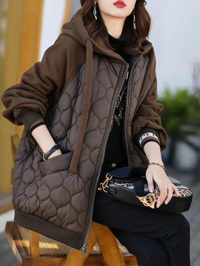 Women's hooded jacket with a modern and elegant design