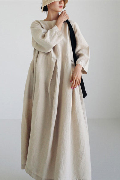 Elegant long dress in a minimalist style with maximum natural comfort