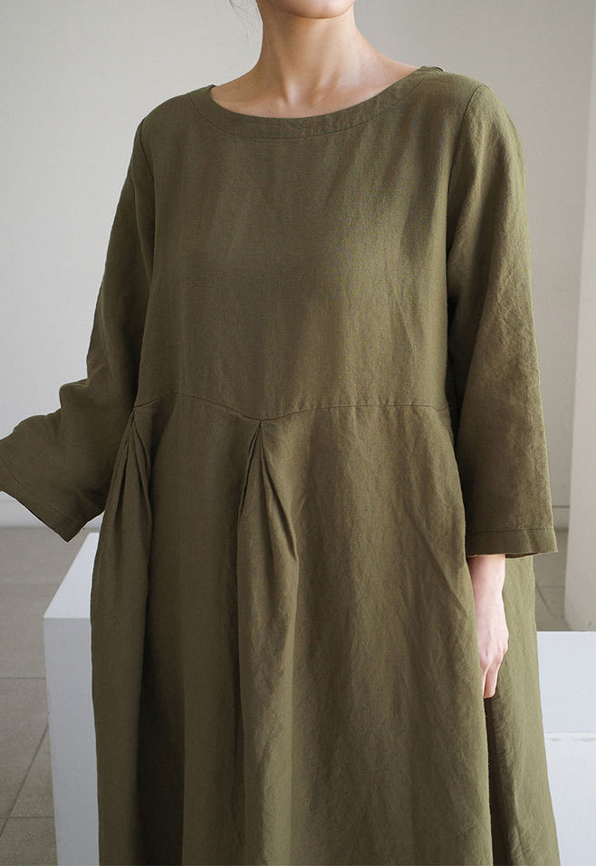 Elegant long dress in a minimalist style with maximum natural comfort