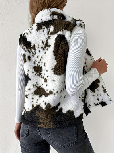 Warm and comfortable women's vest with unique design