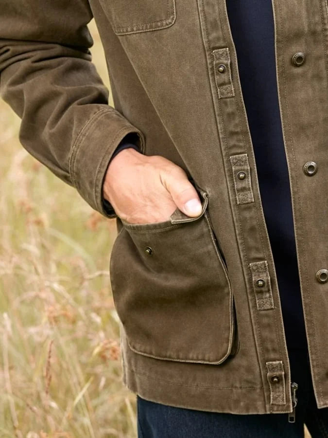Stylish Men's Hooded Coat - Ideal for All Seasons and Outdoor Activities