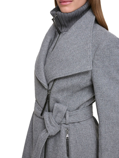 Women's Wrap Coat with Angular Design – Ideal for Any Season
