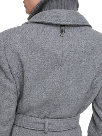 Women's Wrap Coat with Angular Design – Ideal for Any Season