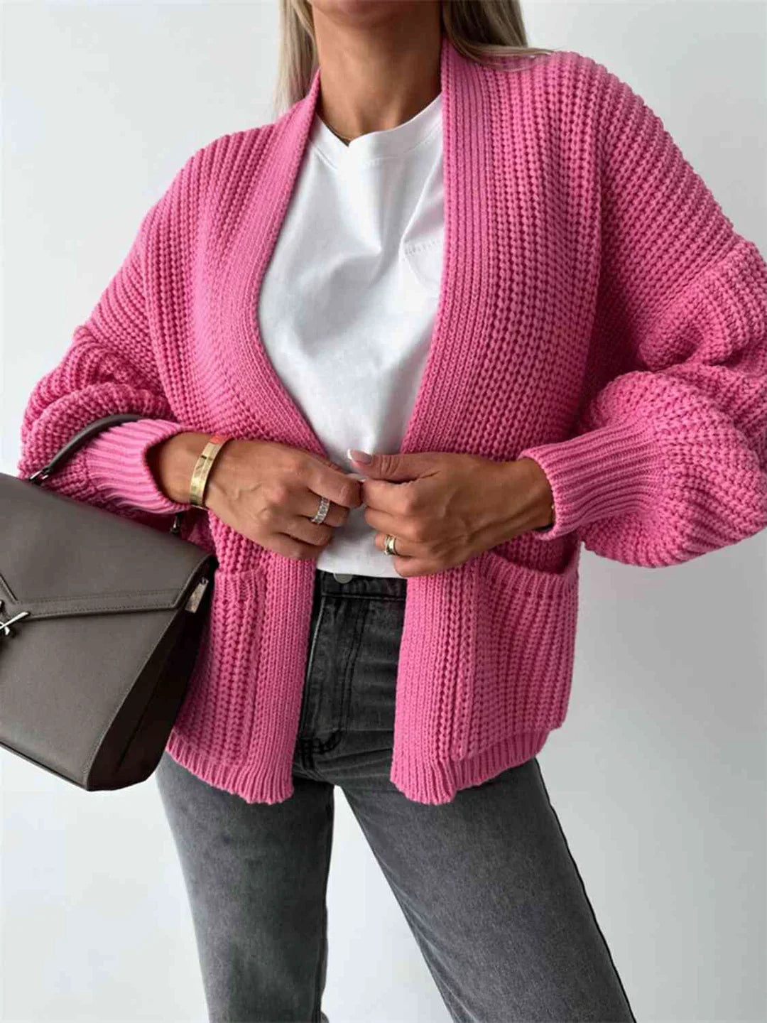 Elegant open-front cardigan: style and comfort for every day