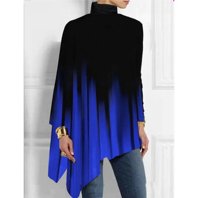 Delia - Asymmetrical high-neck t-shirts