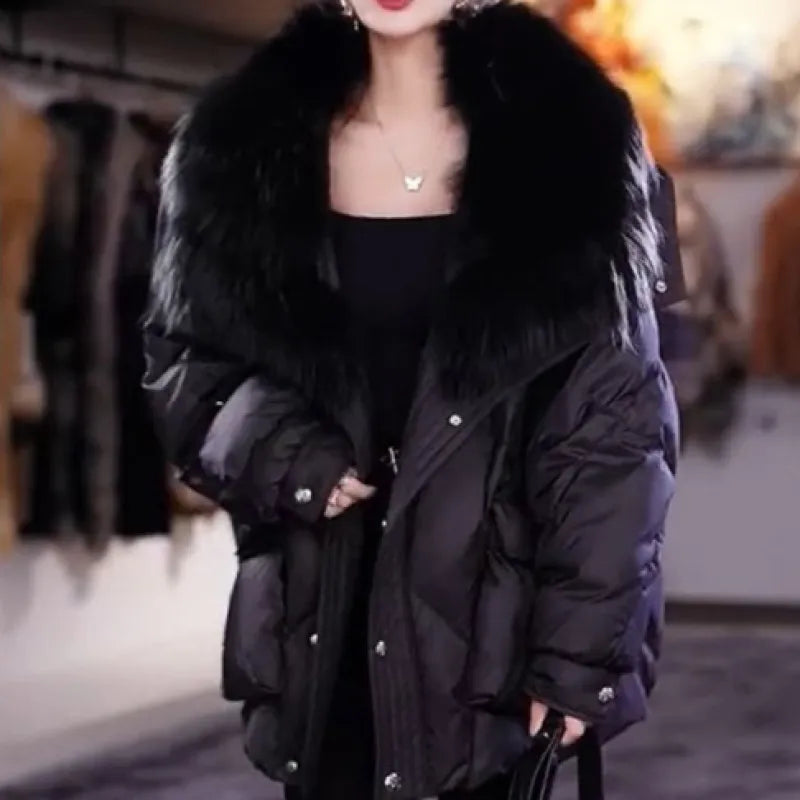 Women's Faux Fur Insulated Jacket – Warm and Stylish