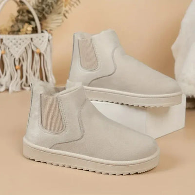 Classic plain boots with cropped tops