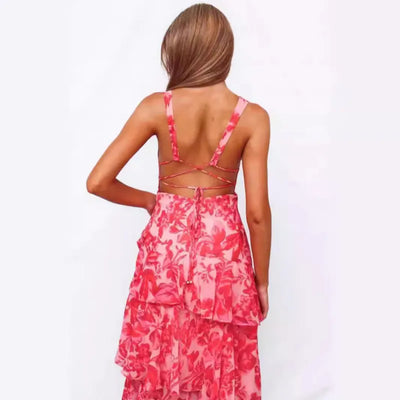 Love The Fit Pink Midi Dress