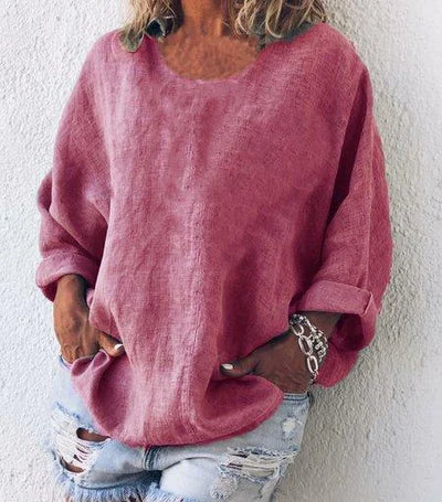 Helena - Women's Round Neck Long Sleeve Casual Tops