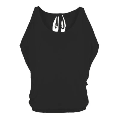Camila - Blouse with open sleeves and round neck