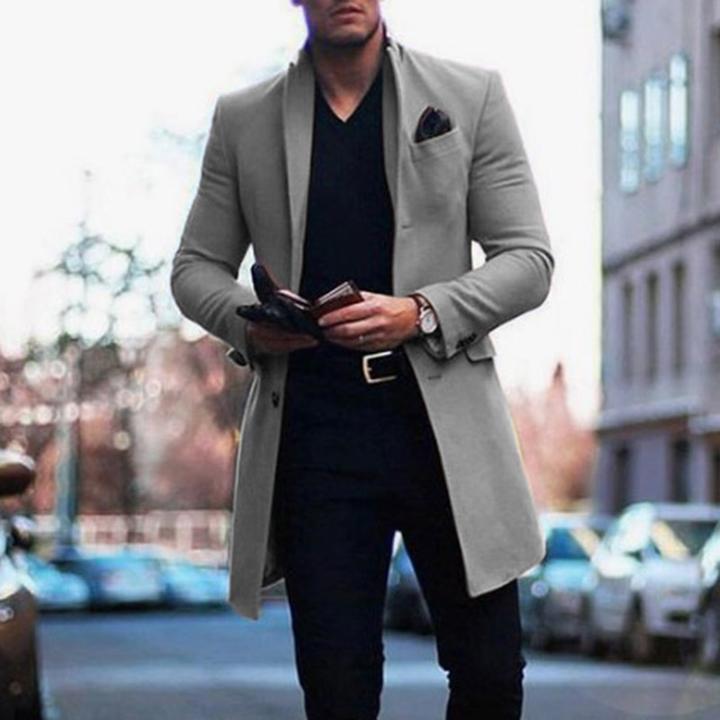 Classic style: elegant trench coat for modern men