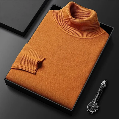 Fitted turtleneck sweater for autumn and winter