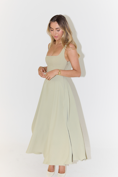 Whitney Square Neck Midi Dress