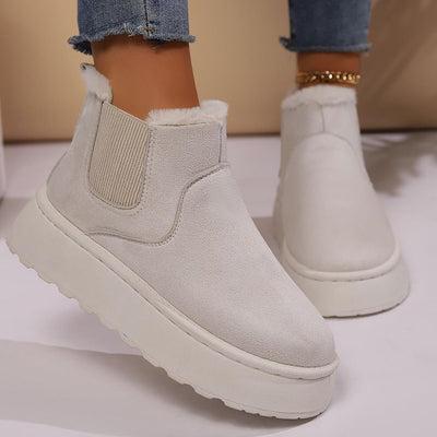 Modern and cozy women's boots for cold days.