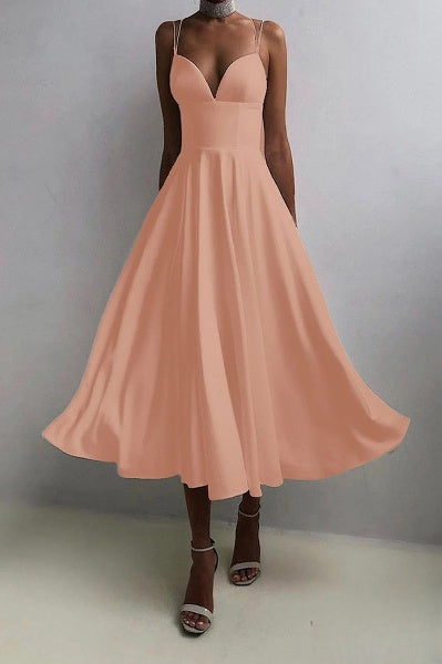 Jessica - V-neck maxi dress with ruffles