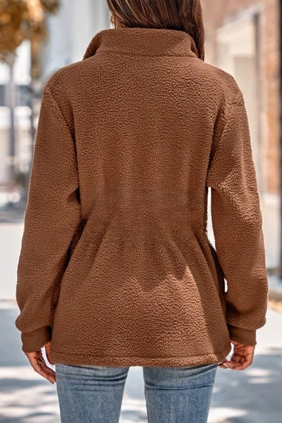 Jacket with long sleeves and cuffs for a stylish look