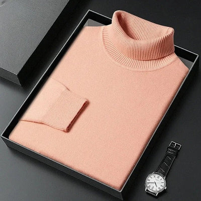 Fitted turtleneck sweater for autumn and winter