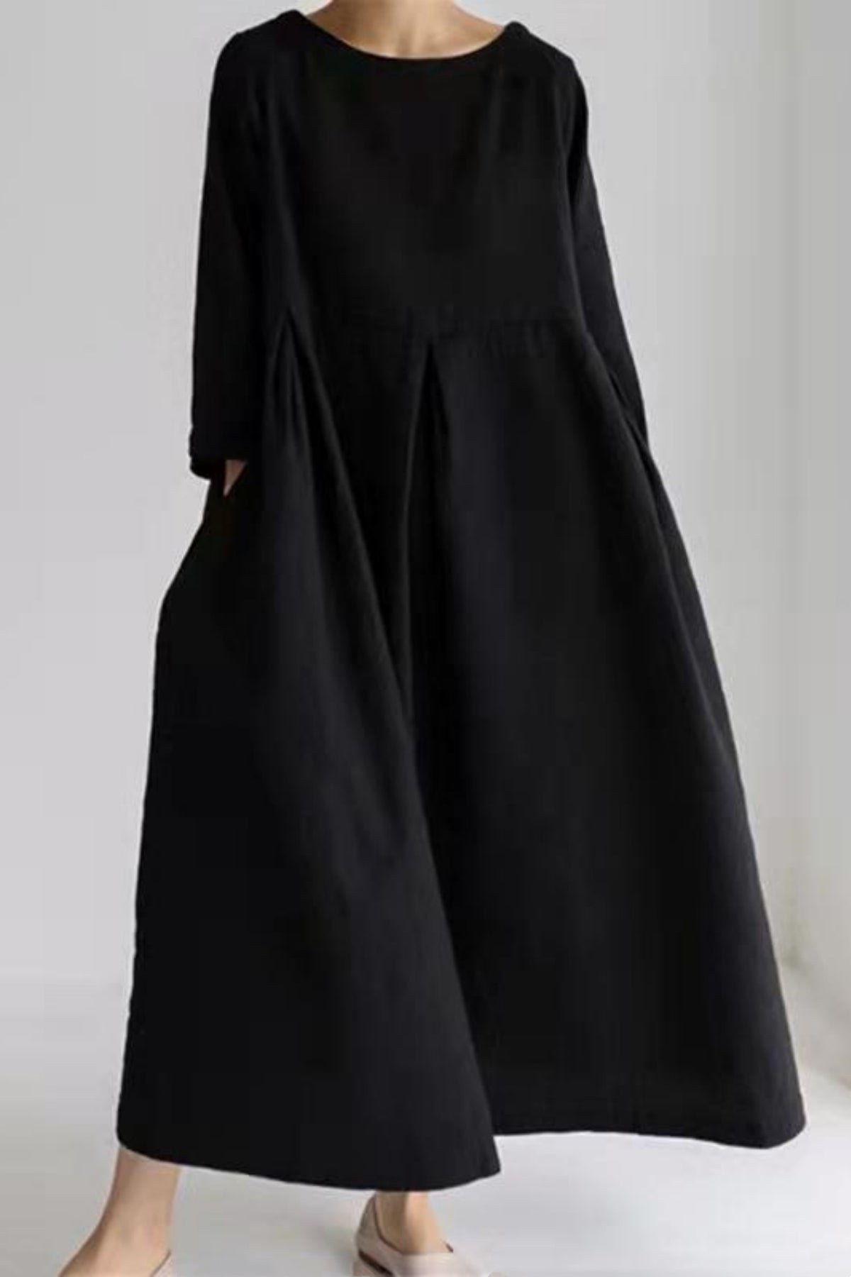 Elegant long dress in a minimalist style with maximum natural comfort