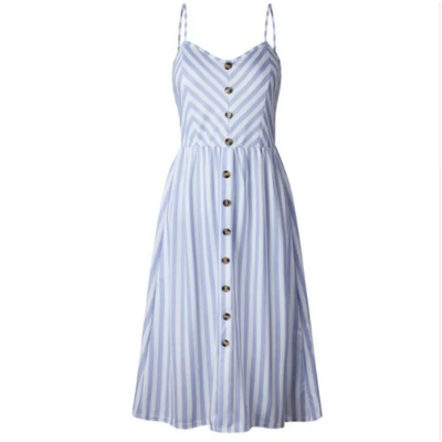 Long indigo robe - white
