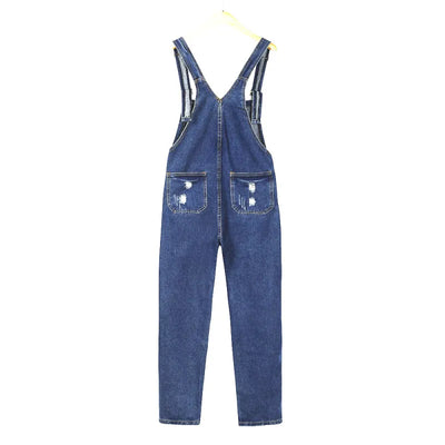 Anna - Vintage denim jumpsuit with pockets