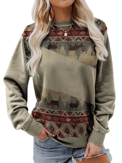Spectacular and modern sweater with a bright print