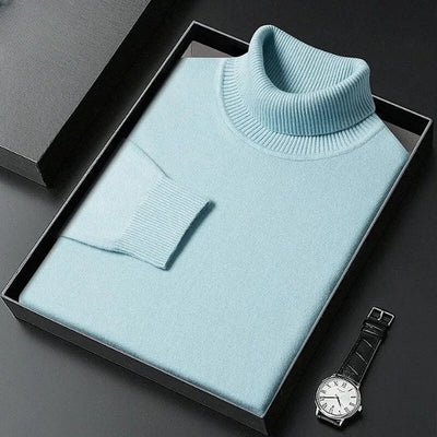 Fitted turtleneck sweater for autumn and winter