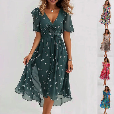Summer dress with an elegant and feminine design