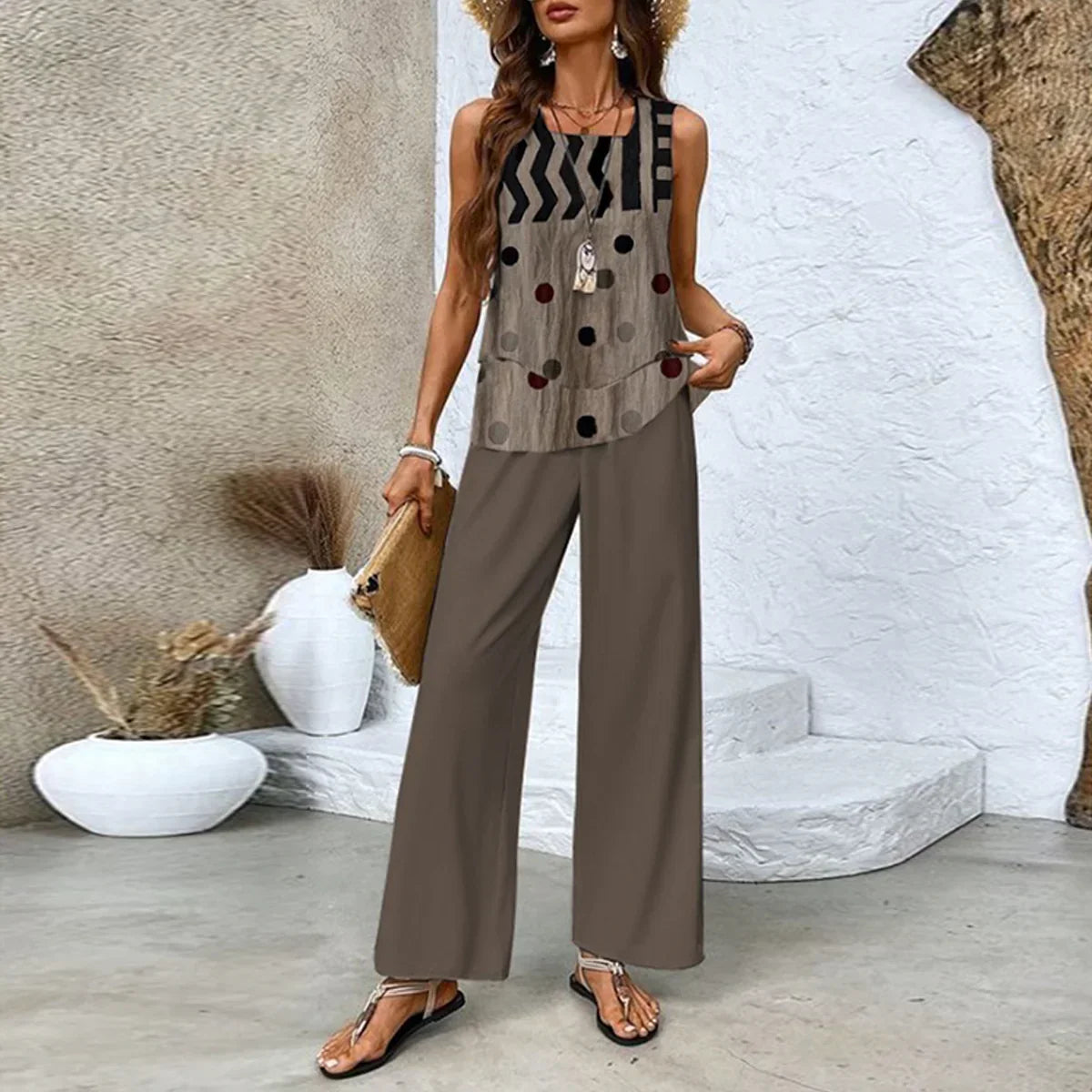 Mina - Square Neck Two Piece Set