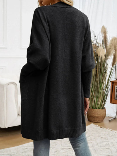 Long Sleeve Open Cardigan - Elegant and Warm Garment for All Occasions