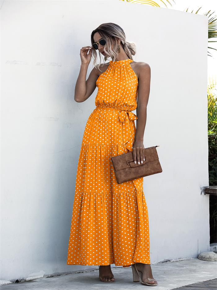 Gabriela - Printed dress with bow