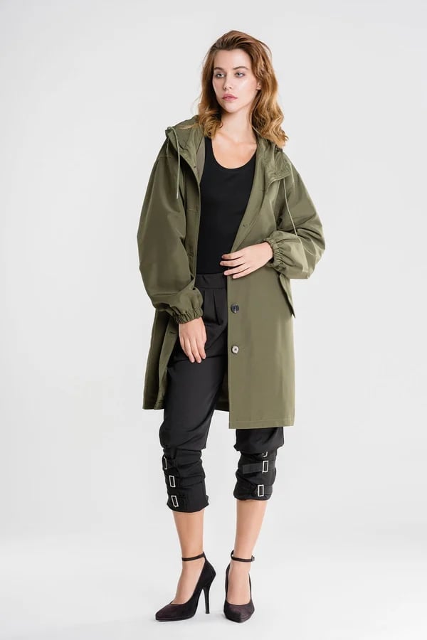 Oversized Hooded Windbreaker Jacket: Stylish and Practical