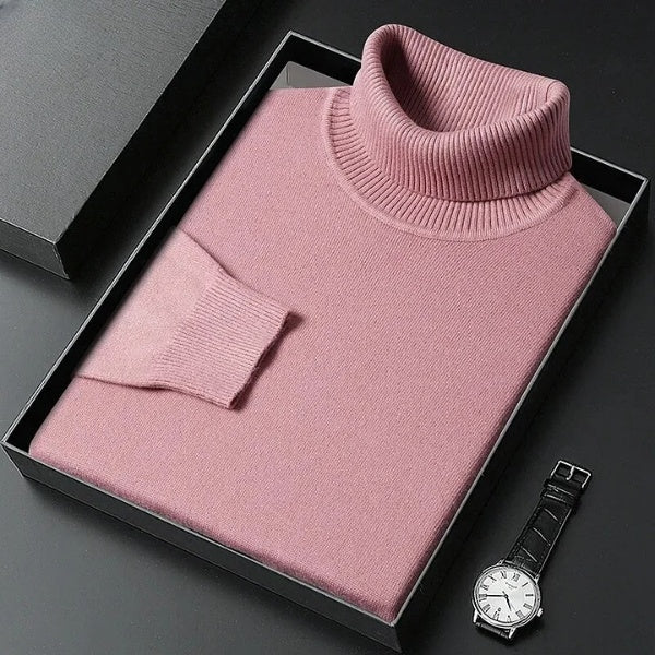 Fitted turtleneck sweater for autumn and winter