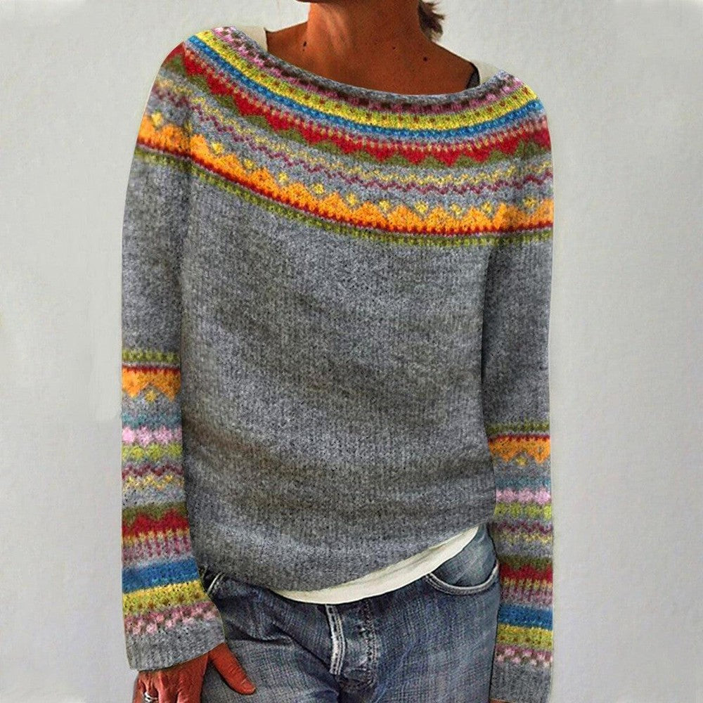 Lily Knitted Sweater - Cozy Green Women's Sweater