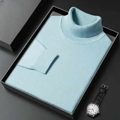 Fitted turtleneck sweater for autumn and winter
