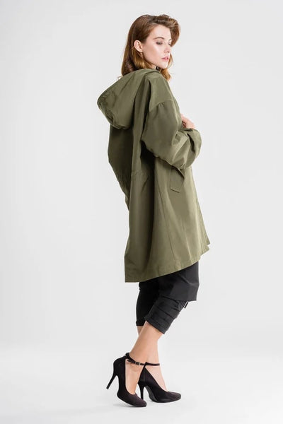 Oversized Hooded Windbreaker Jacket: Stylish and Practical
