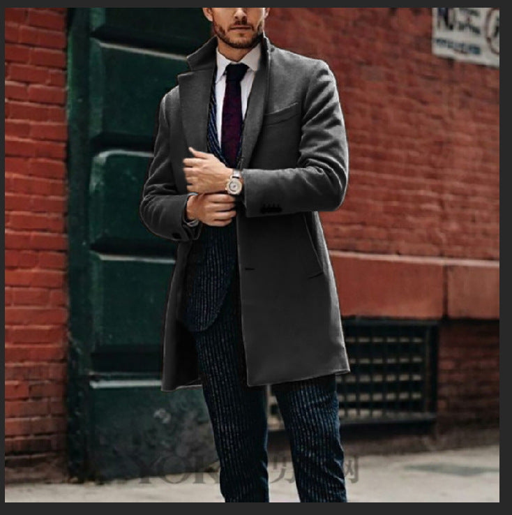 Classic style: elegant trench coat for modern men
