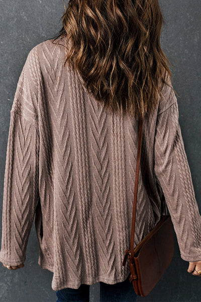 Casual Solid Color Jacket with Pocket and Turn-down Collar for Daily Wear