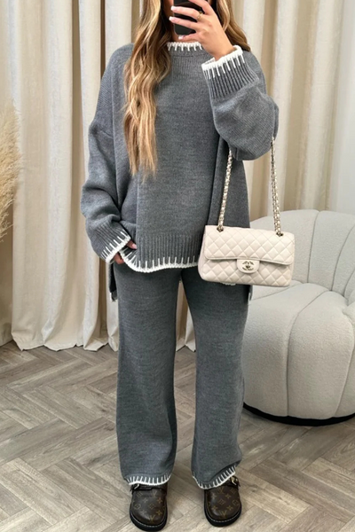 Isolde - Long-sleeved crew neck set for a casual look