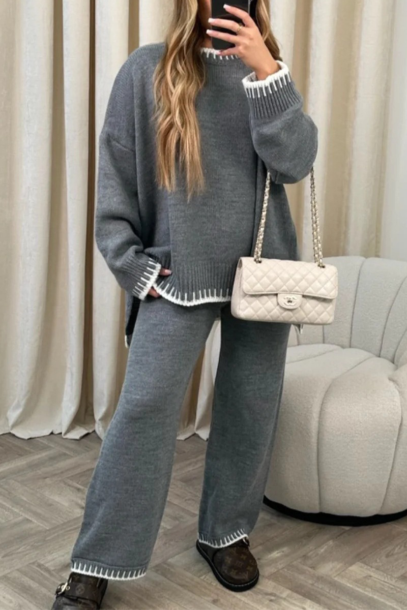 Isolde - Long-sleeved crew neck set for a casual look