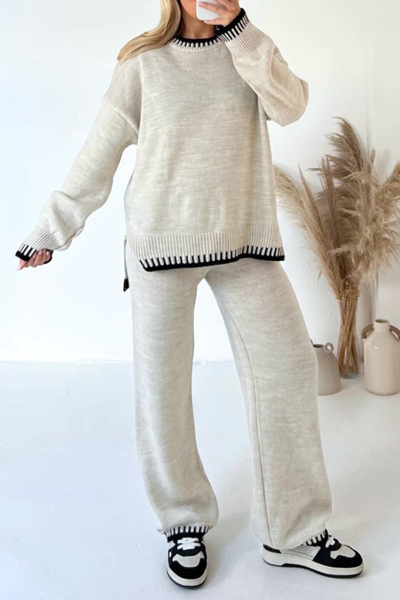 Isolde - Long-sleeved crew neck set for a casual look