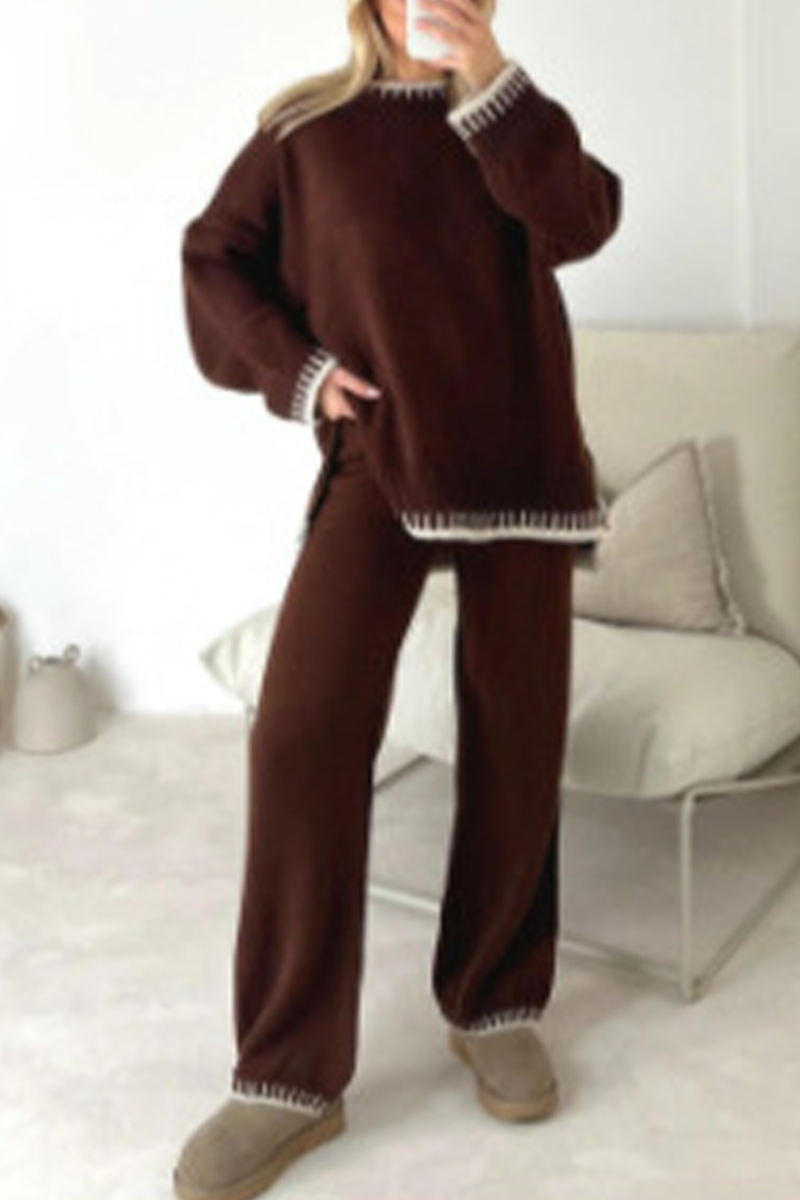 Isolde - Long-sleeved crew neck set for a casual look