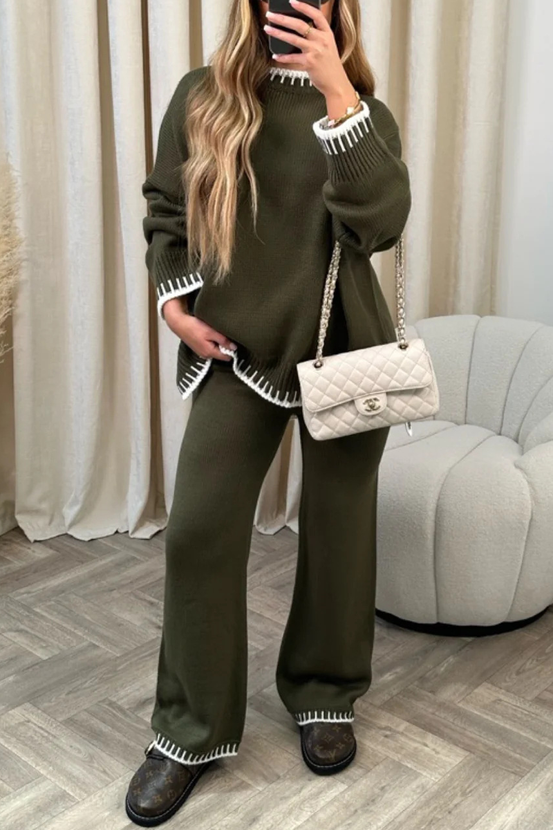 Isolde - Long-sleeved crew neck set for a casual look