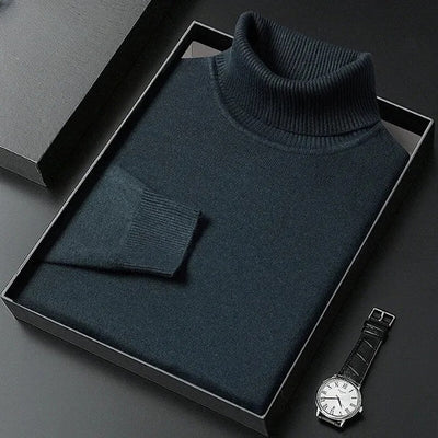 Fitted turtleneck sweater for autumn and winter
