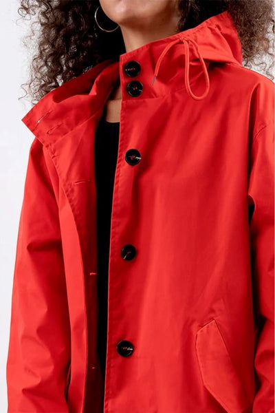Oversized Hooded Windbreaker Jacket: Stylish and Practical
