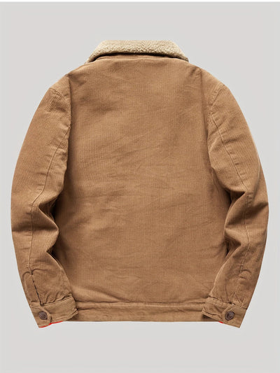 Men's Button-Down Jacket - Ideal for Winter Adventures