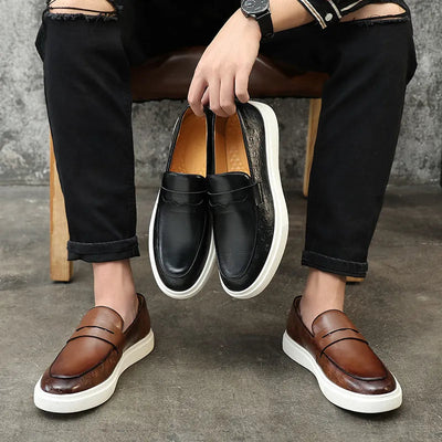 Elegant men's shoes with a modern design and casual style