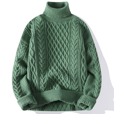 Warm turtleneck sweater for stylish men