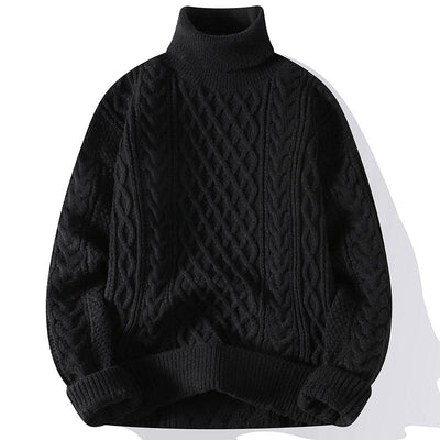 Warm turtleneck sweater for stylish men